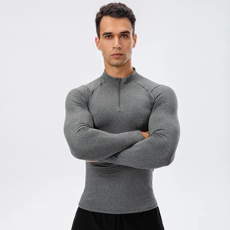 long Top Sleeved Fitness Shirt